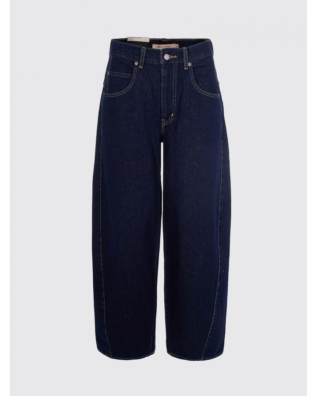 Levi's Blue Baggy Cotton Denim Jeans