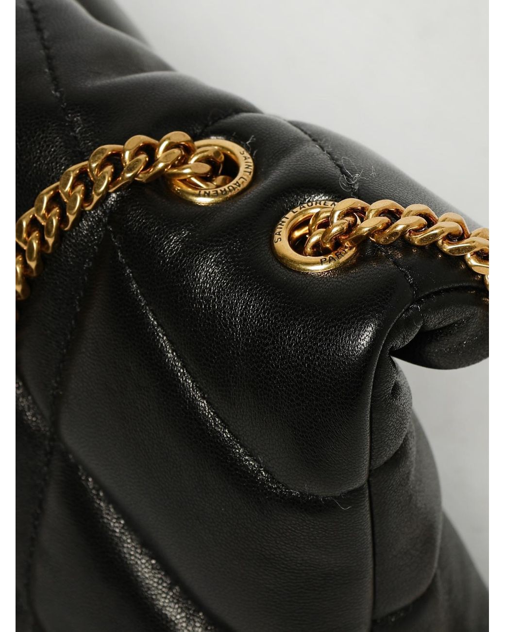 Saint Laurent Black Puffer Toy Bag