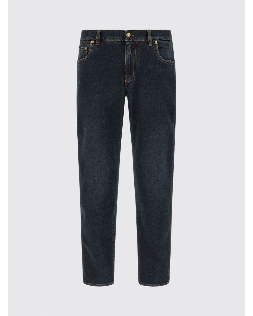 Dolce & Gabbana Blue Dolce &Amp Gabbana Mid-Rise Straight Jeans for men