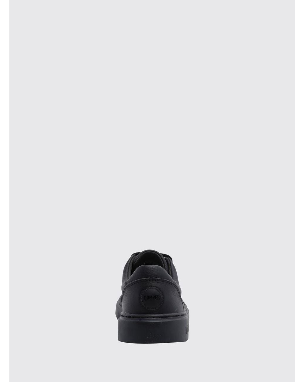 Camper Black Runner Calf Leather Low-Top Sneakers With Xl Extralight Sole for men