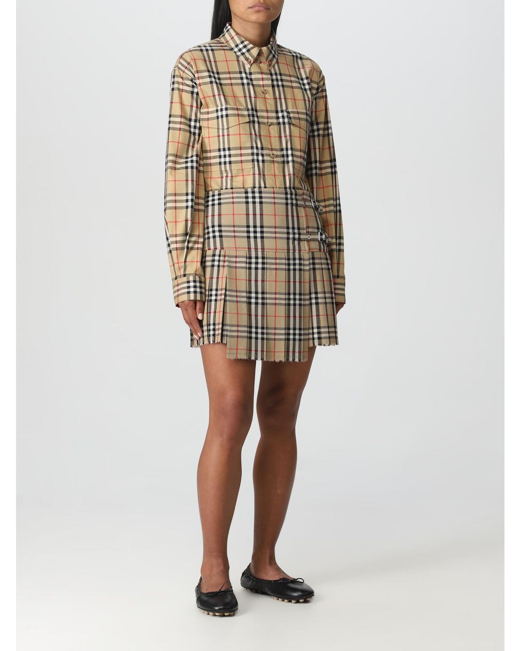 Burberry Natural Wool Skirt