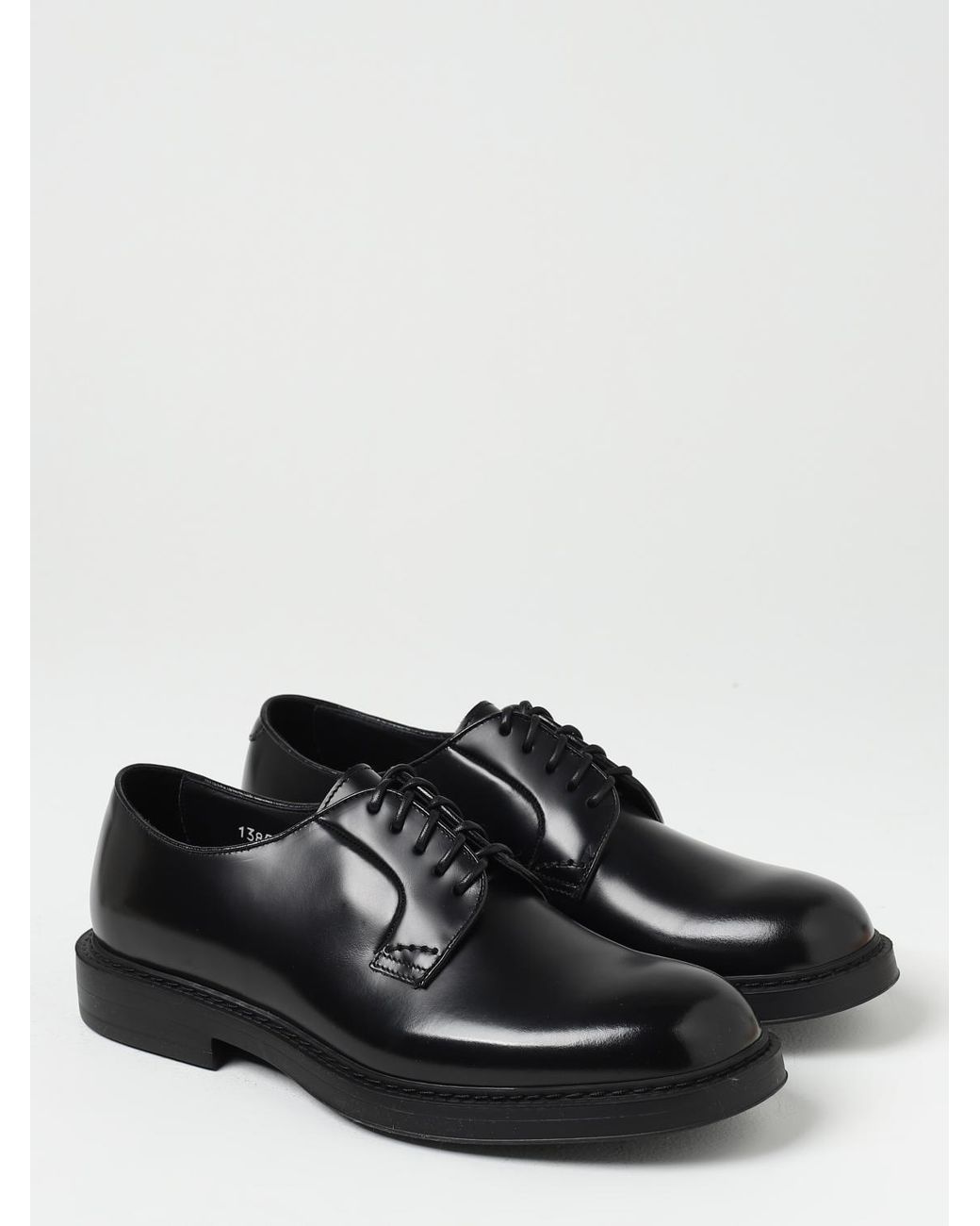 Doucal's Black Brogue Shoes for men
