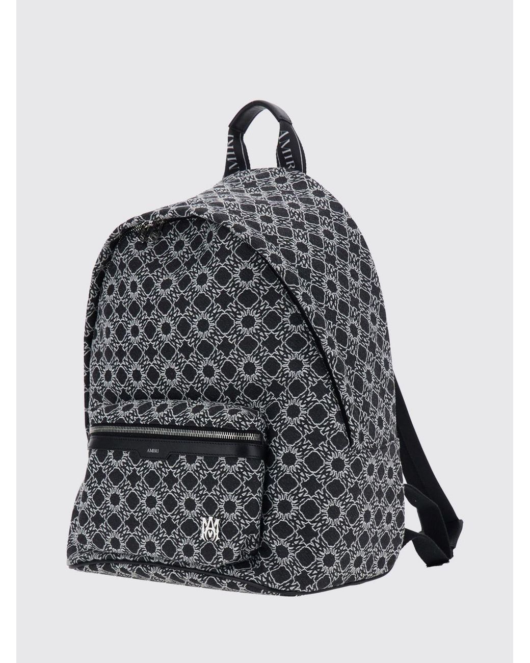 Amiri Gray Ma Quad Polyester Rucksack With Contrast Logo for men