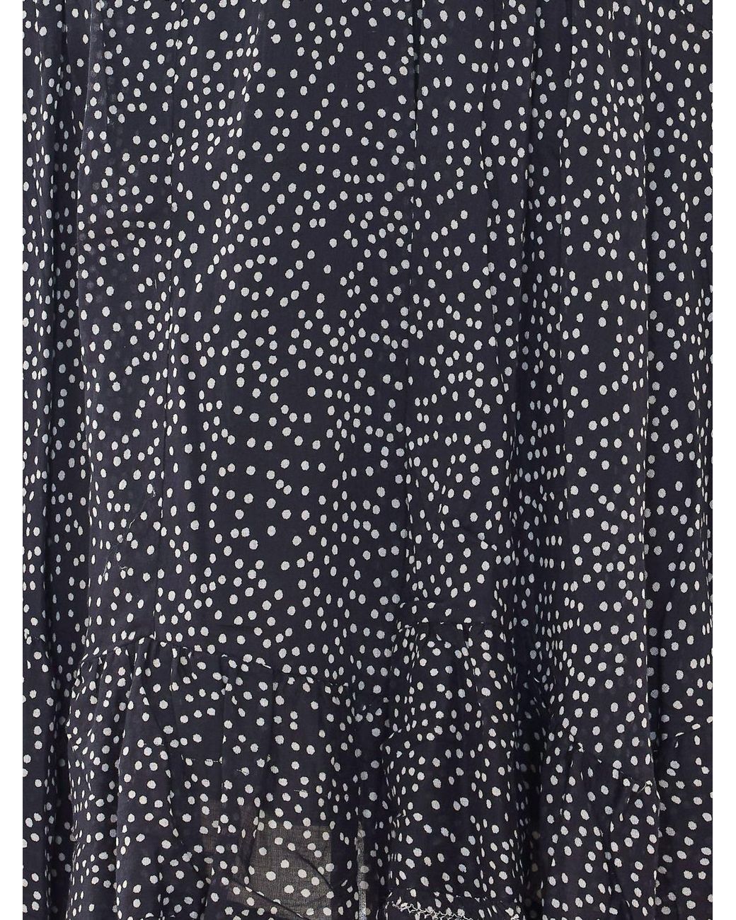 Isabel Marant Blue Daynia Polka-Dot Cotton Chemisier Mini Dress