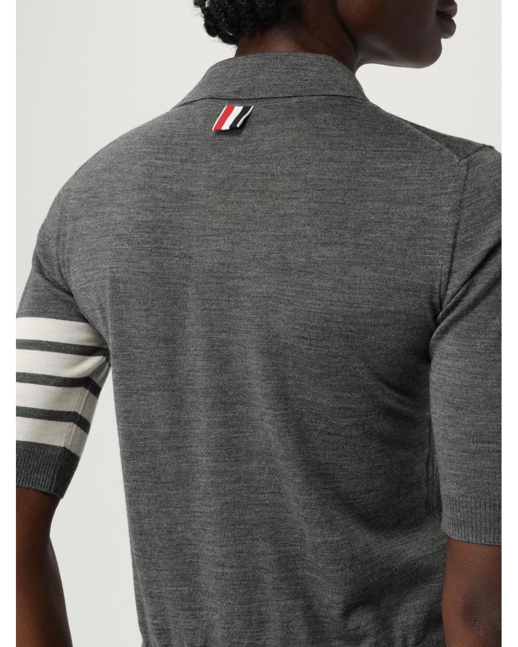 Thom Browne Gray Polo Shirt