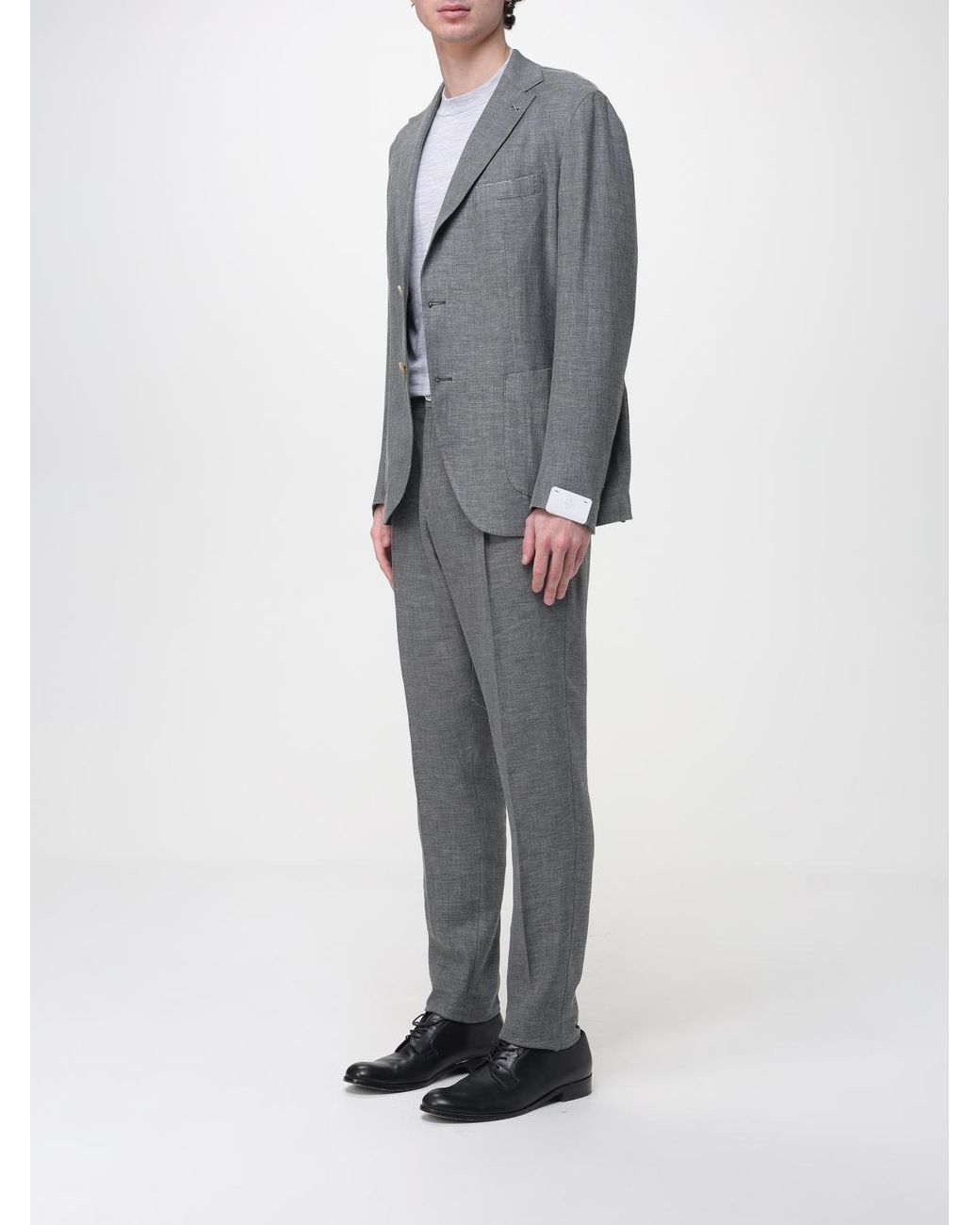 Eleventy Gray Virgin Wool Suit for men