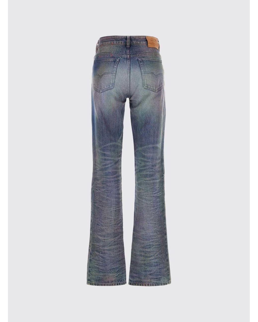 DIESEL Blue D-Lie Mid-Rise Straight Fit Jeans