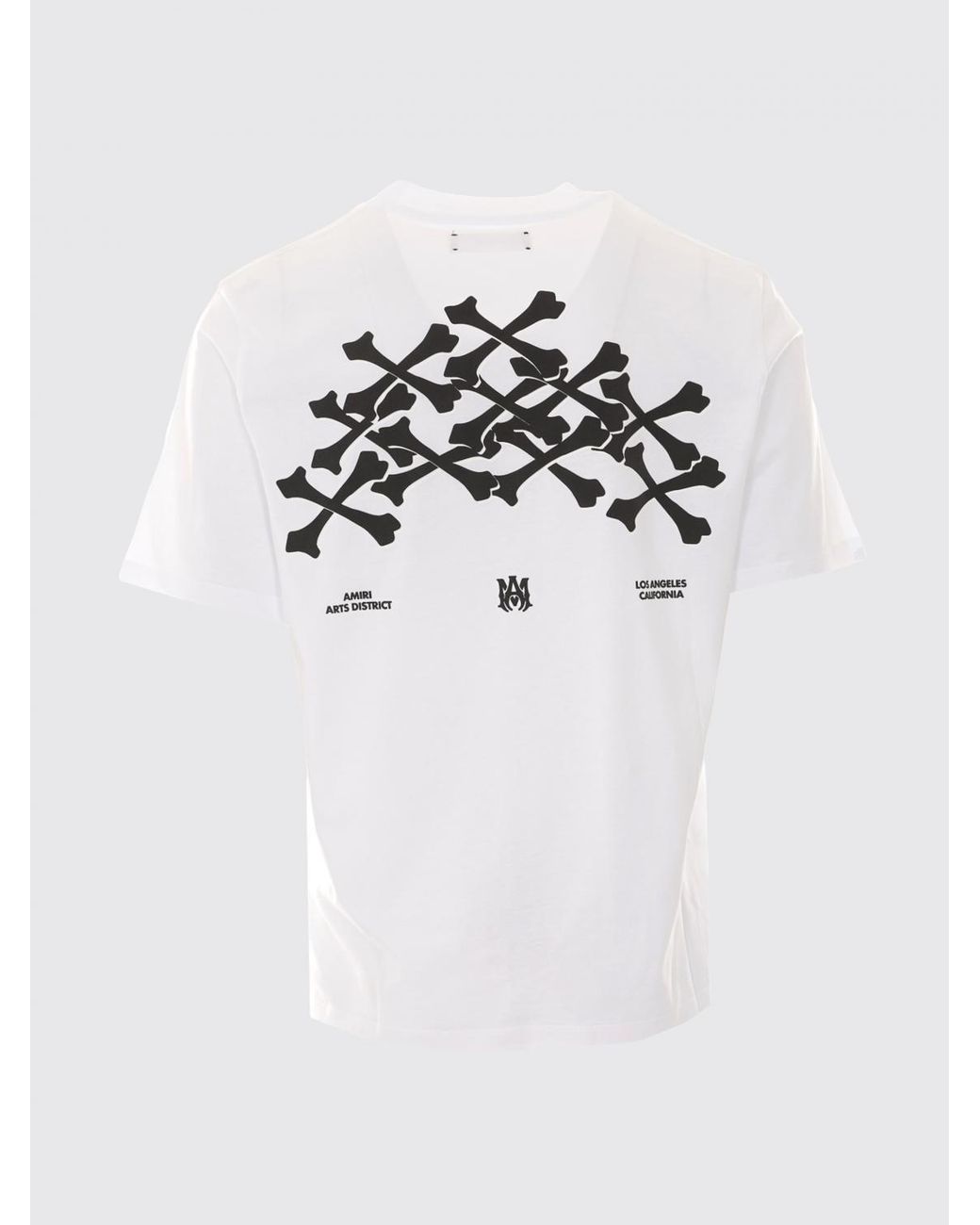 Amiri White Graphic And Logo Print Cotton T-Shirt for men