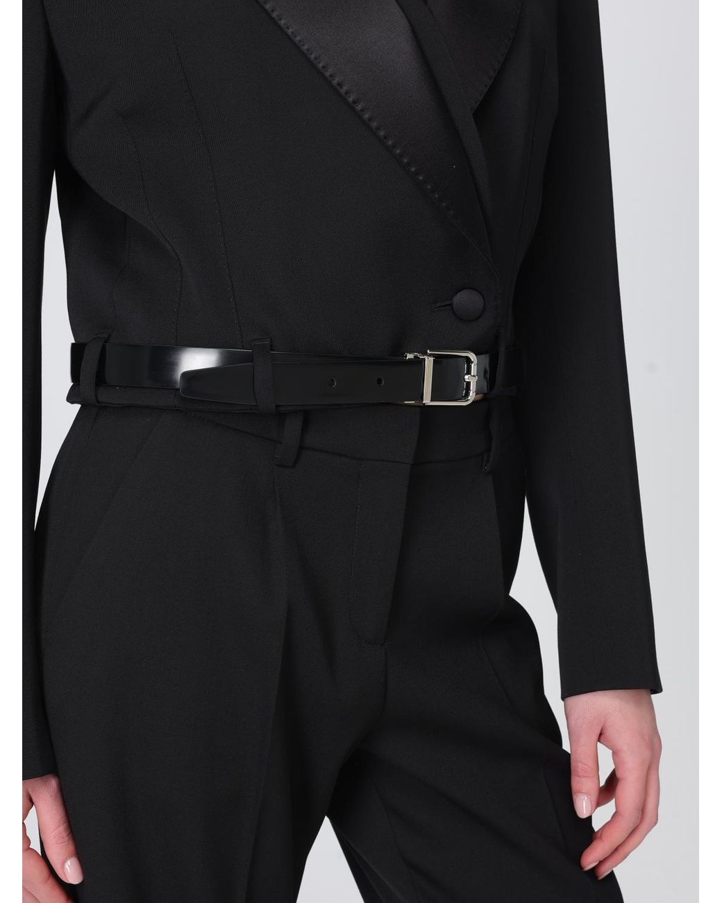 Dolce & Gabbana Black Dolce &Amp Gabbana Crop Tuxedo Blazer