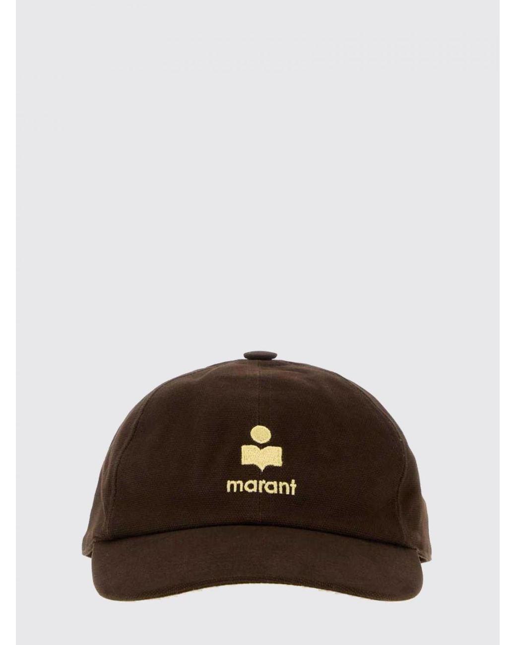 Isabel Marant Brown Tomas Cotton Baseball Cap With Embroidered Logo