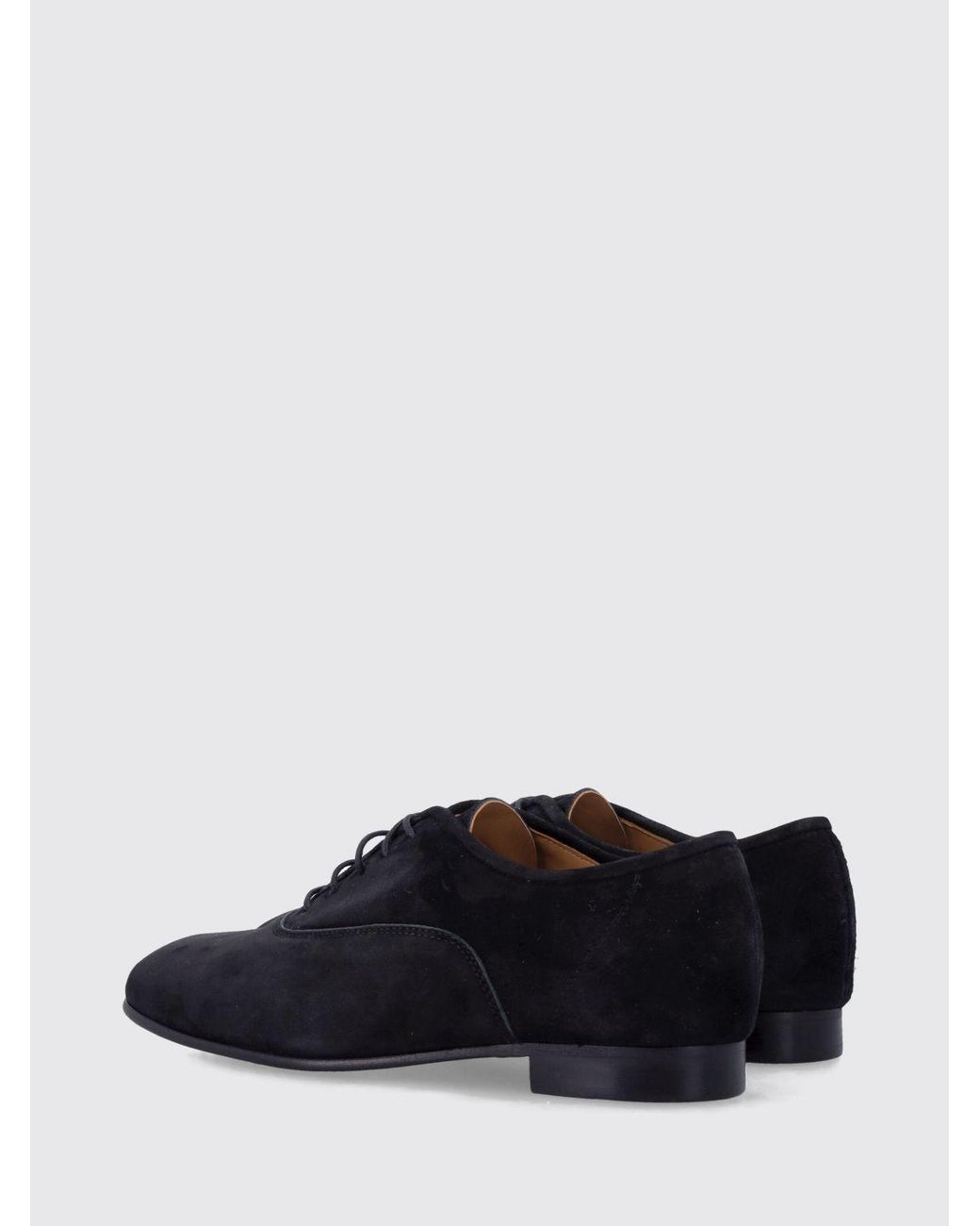Pedro Garcia White Suede Round Toe Derby Shoes