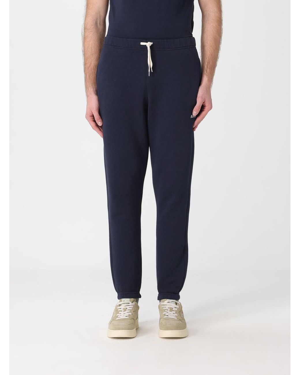 Autry Blue Cotton Jogging Pants for men