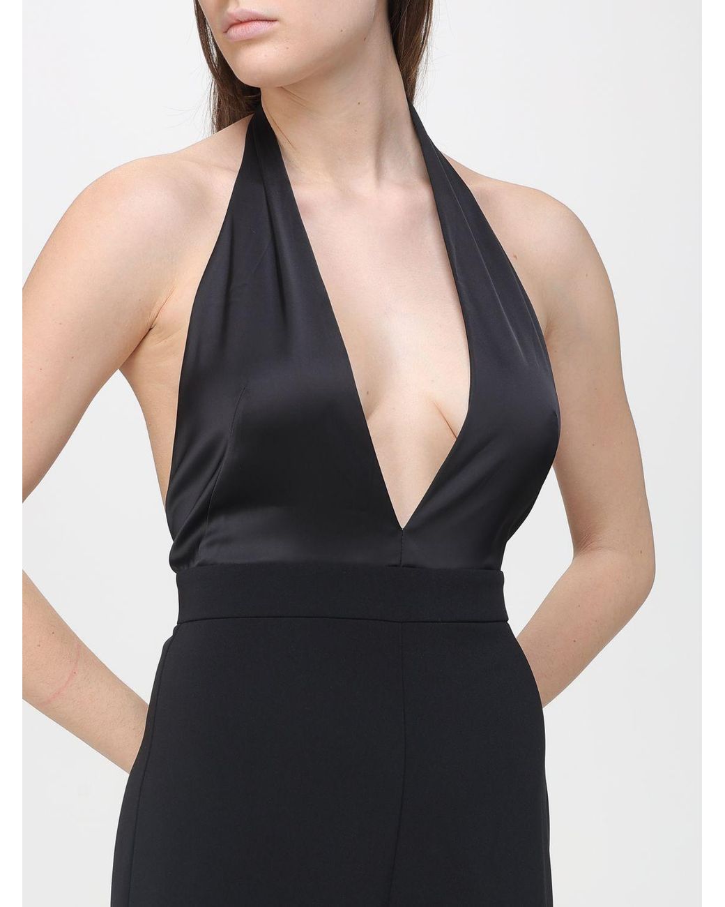 Patrizia Pepe Black Crêpe Jumpsuit