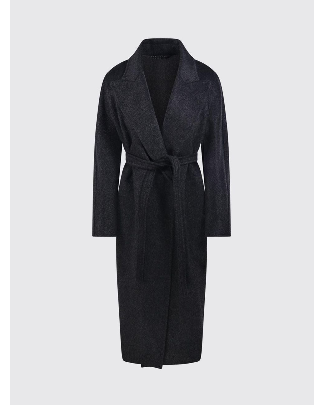 Max Mara Blue Long Robe Coat