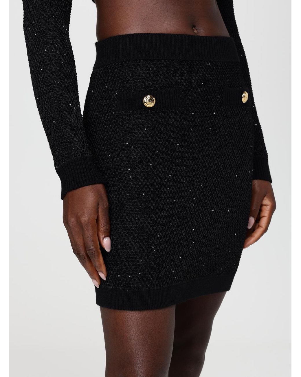 Elisabetta Franchi Black Skirt
