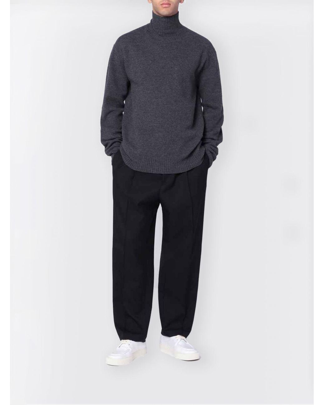 Pull À Col Roulé En Laine Jil Sander pour homme en coloris Blue