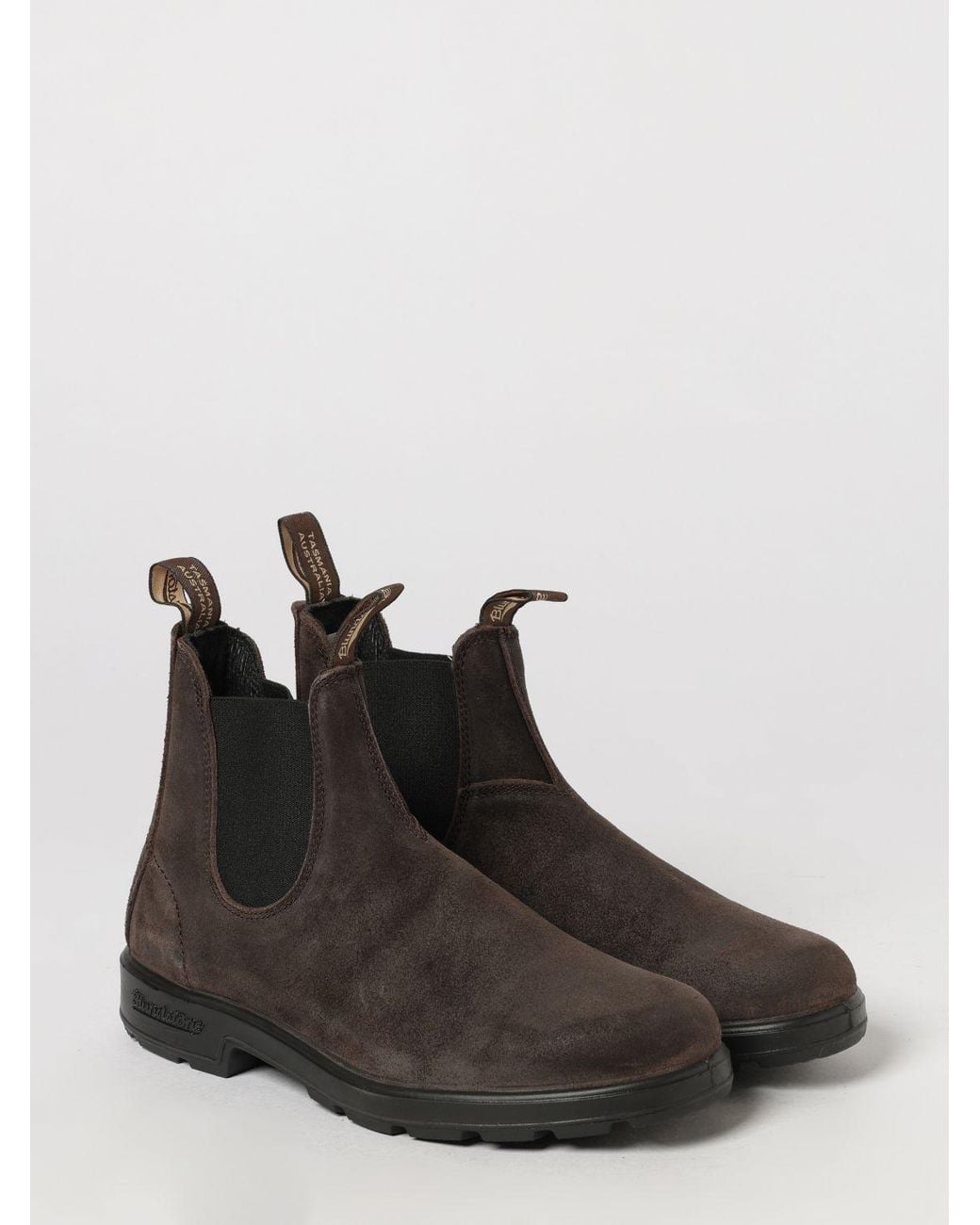 Blundstone Black 2610 Suede Chelsea Boots With Rubber Sole for men