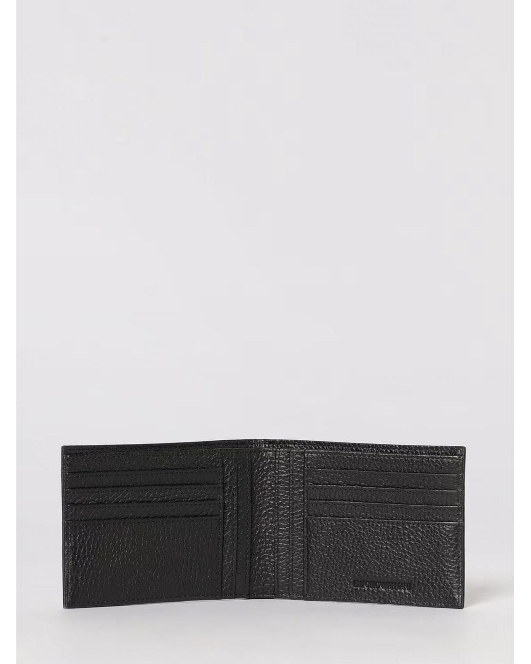 Emporio Armani White Gift Box With Bovine Leather Wallet And Keyring for men