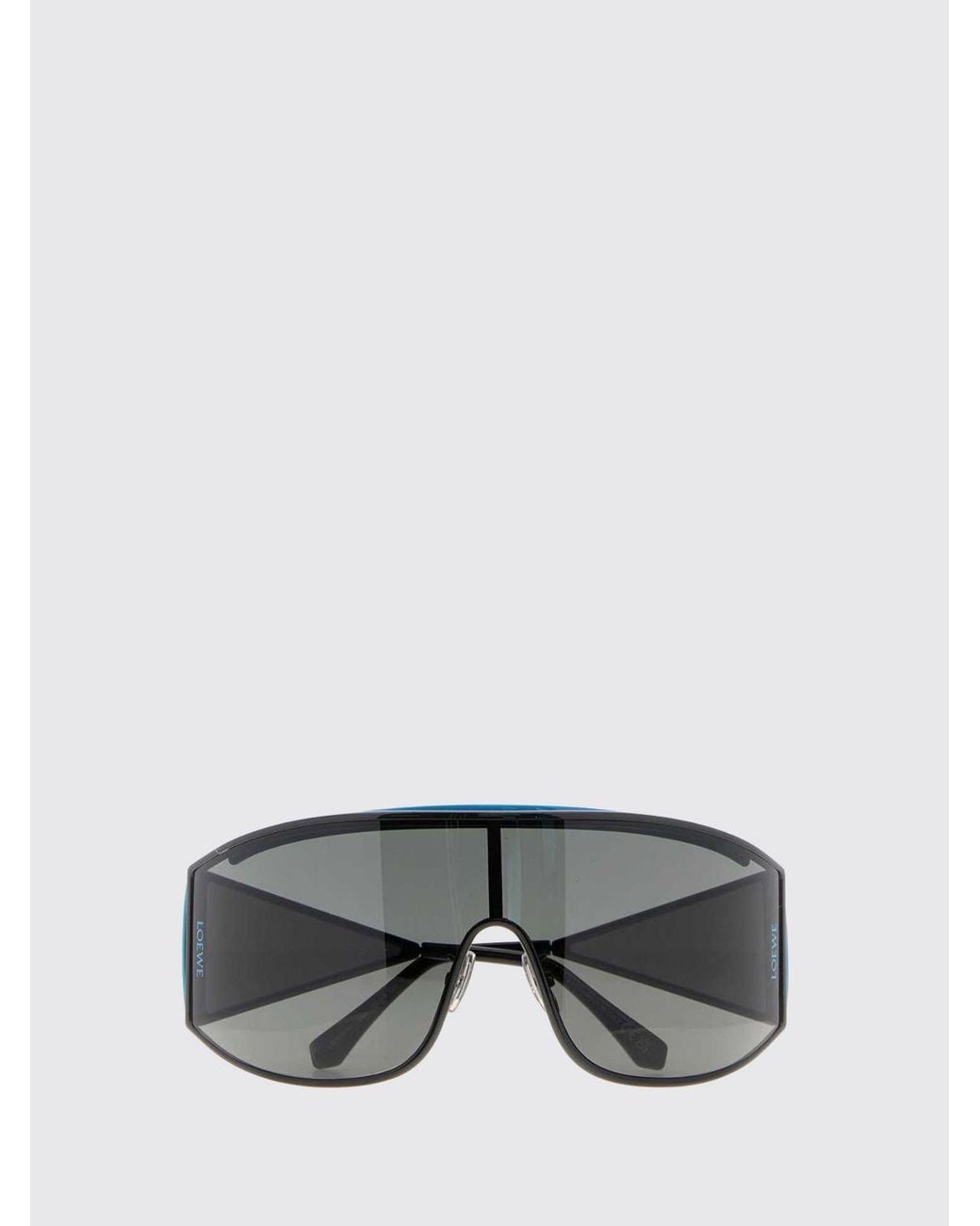 Loewe Gray Metal Mask Sunglasses With Adjustable Nose Pads for men