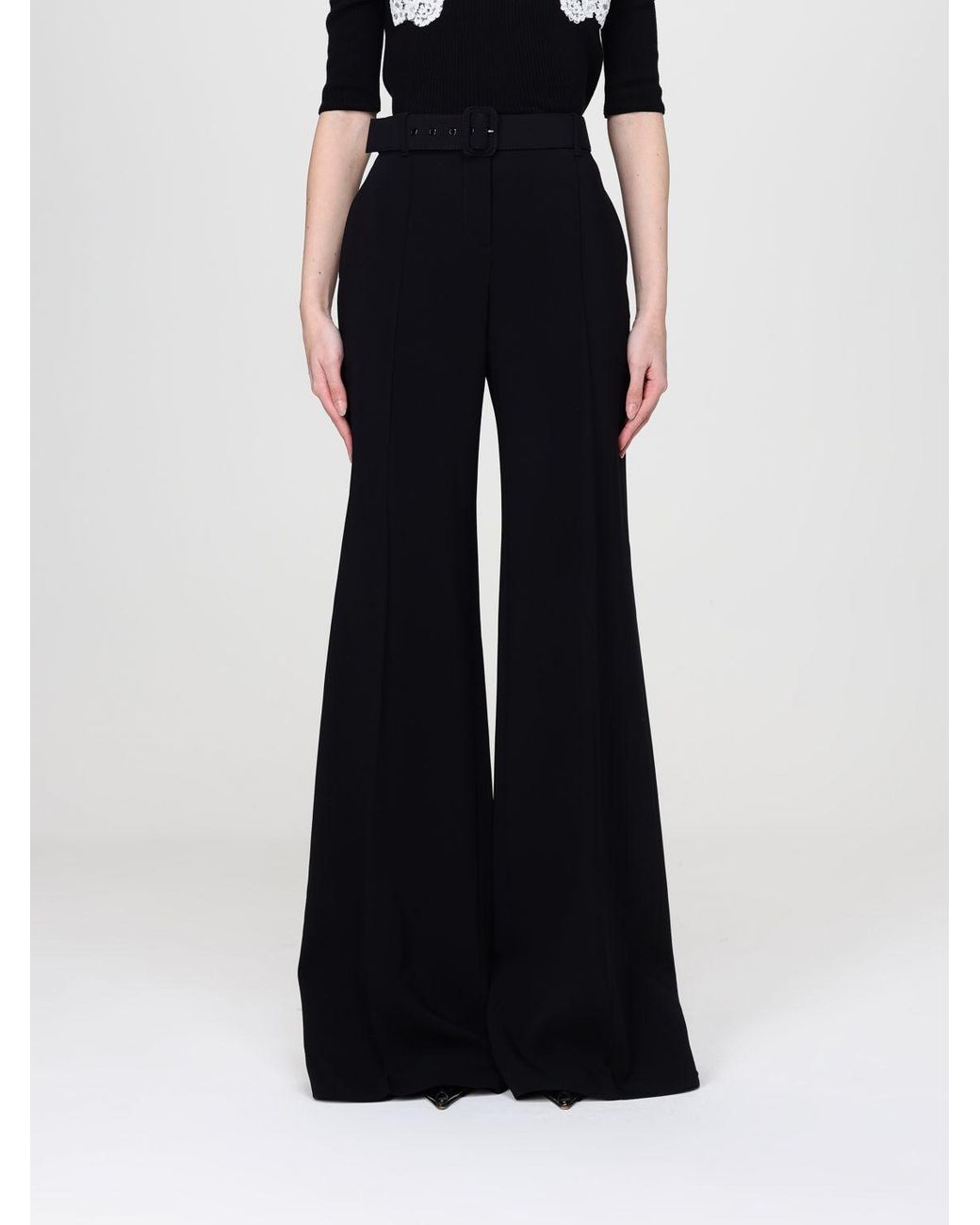Ermanno Scervino Black Flare Trousers