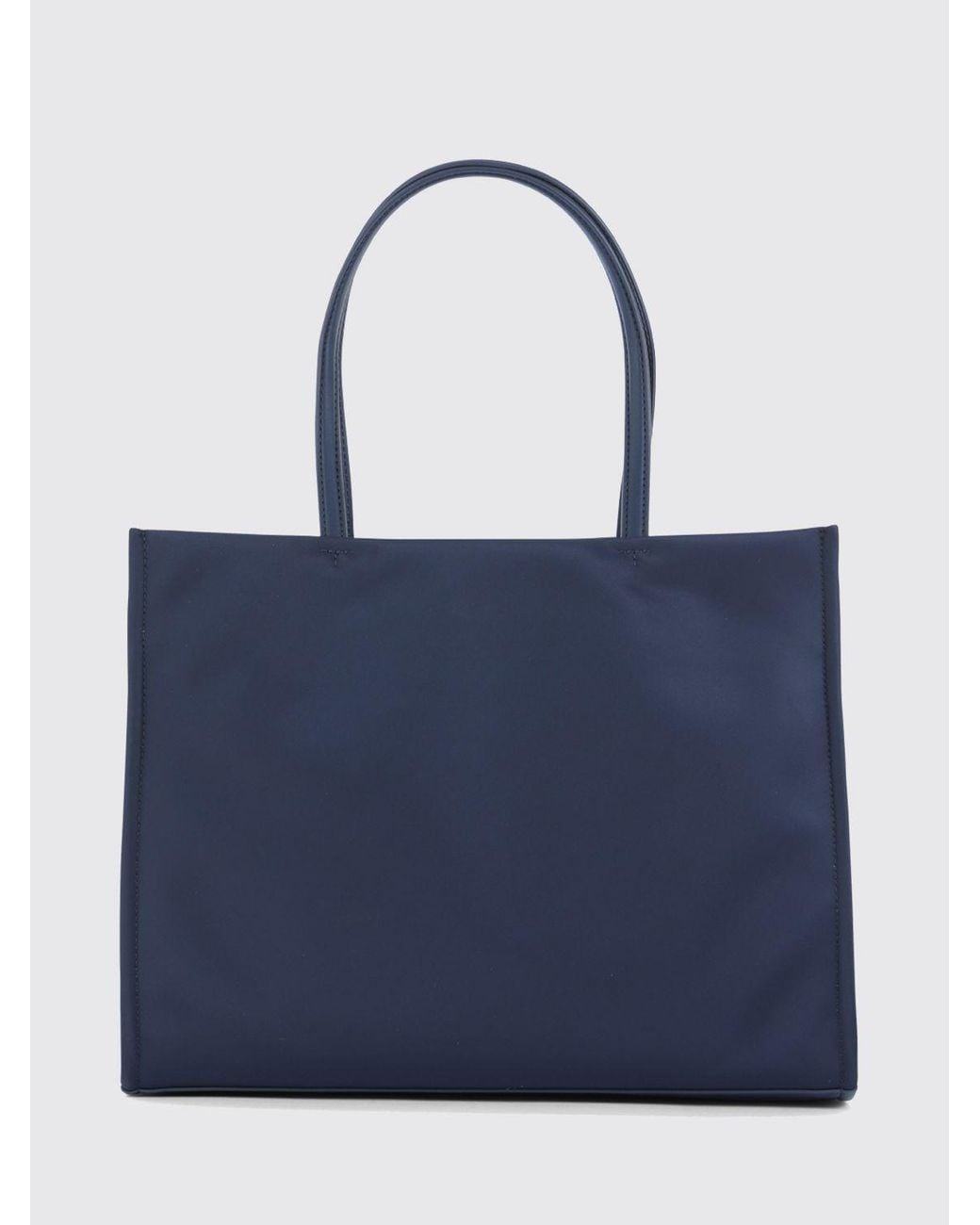 Tory Burch Blue Ella Small Nylon Tote Bag With Tone-On-Tone Double T Logo