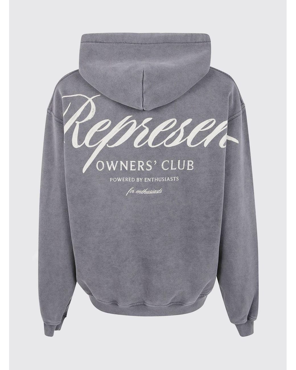 Sudadera Con Capucha De Algodón Con Logo Represent de hombre de color Gray