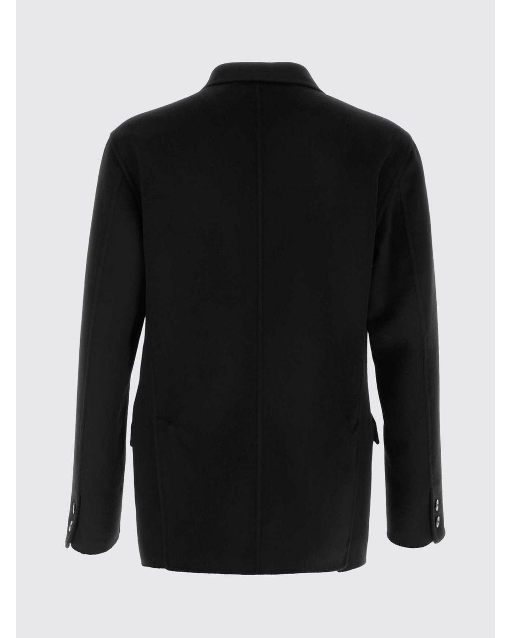 Giorgio Armani Blue Double-Breasted Cashmere Blend Blazer With Peak Lapels for men