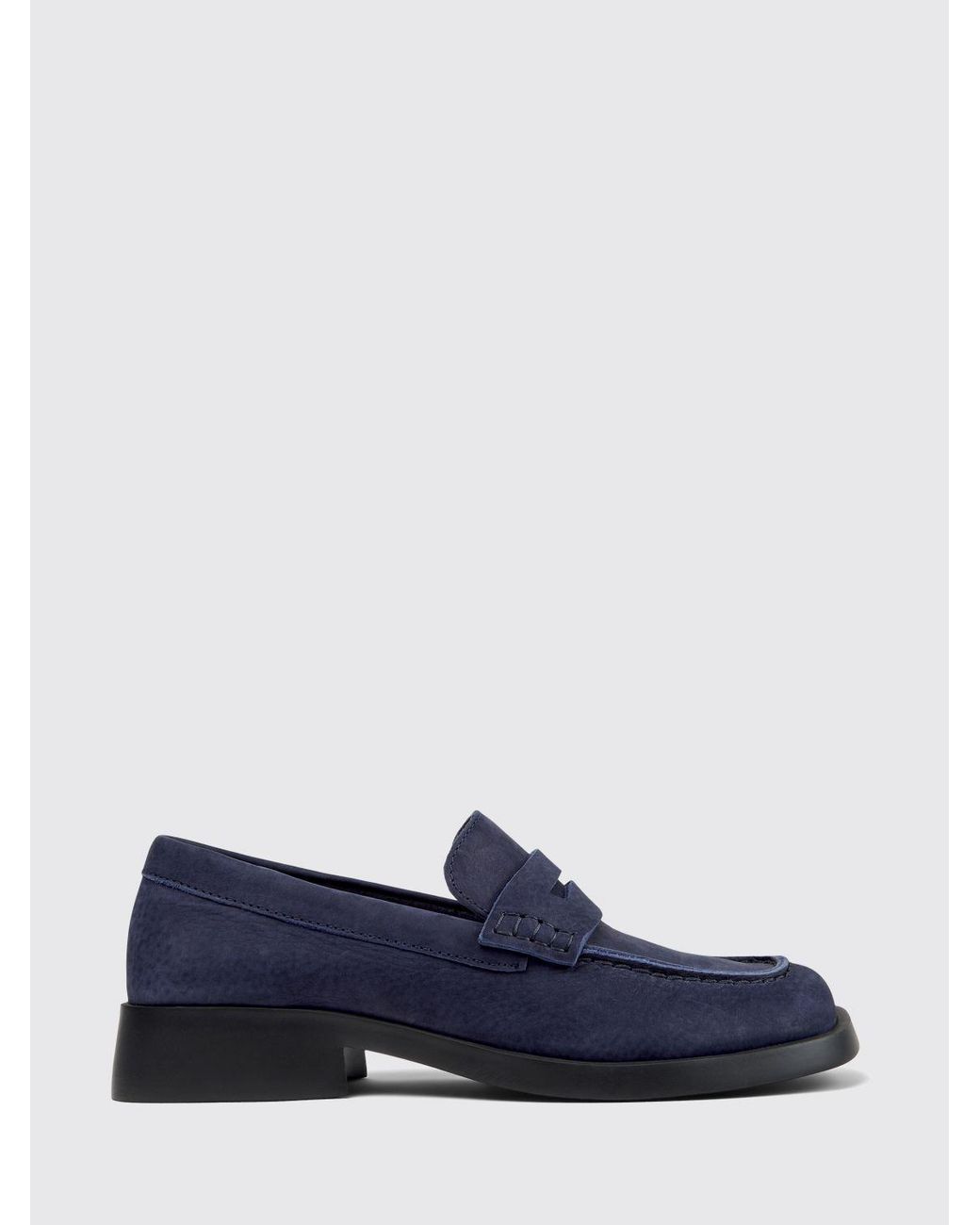 Camper Blue Nubuck Loafers
