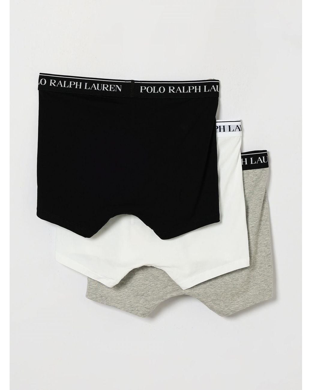 Polo Ralph Lauren Multicolor Set Of Three Stretch-Cotton Boxer Trunks With Logo Waistband for men