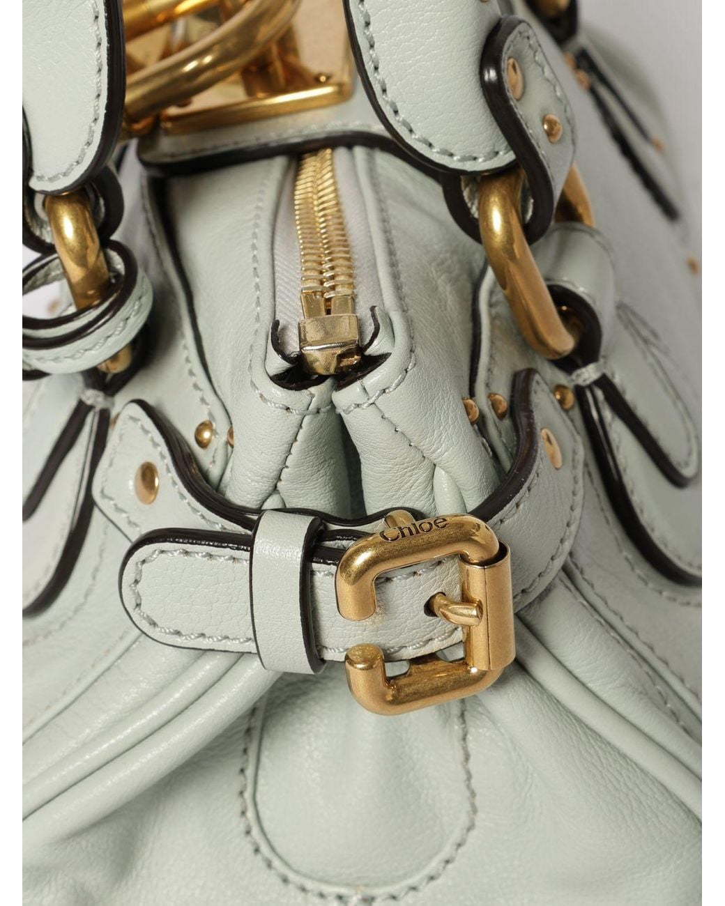 Chloé Metallic ChloÉ Paddington Ledertasche