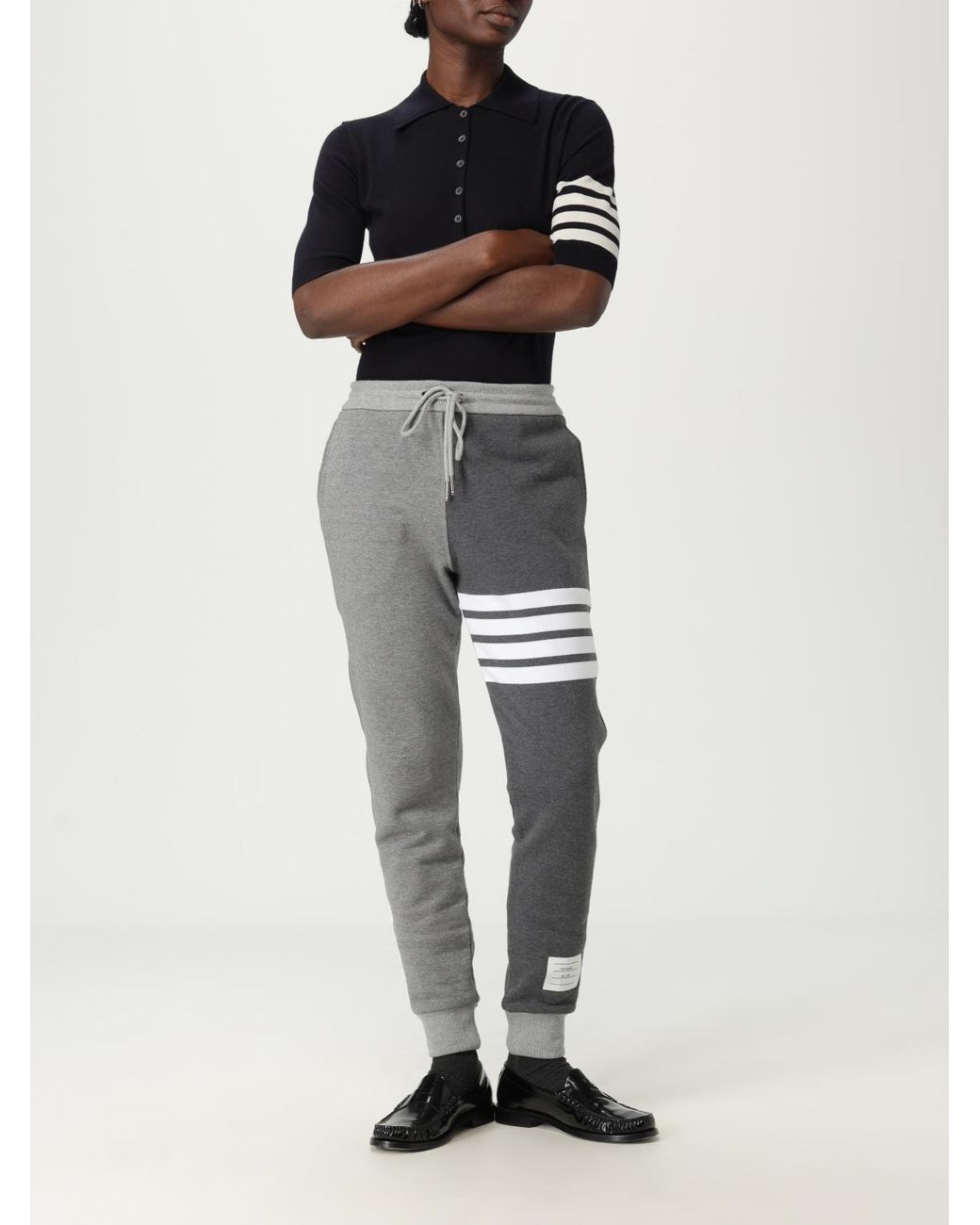 Thom Browne Black Wool Polo Shirt