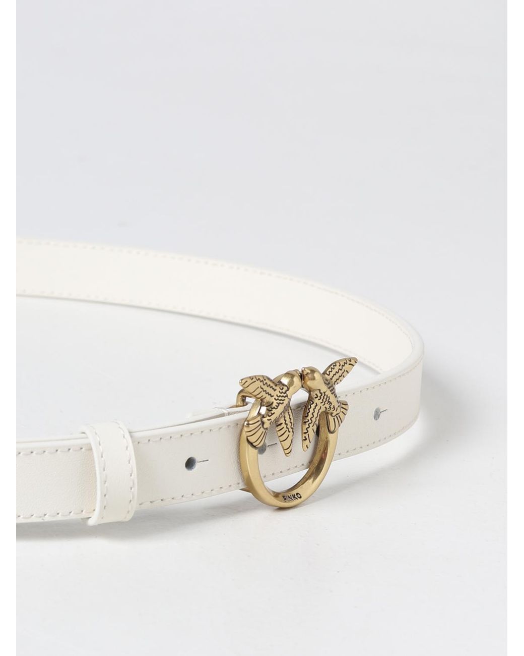 Pinko Natural Love Berry Leather Belt