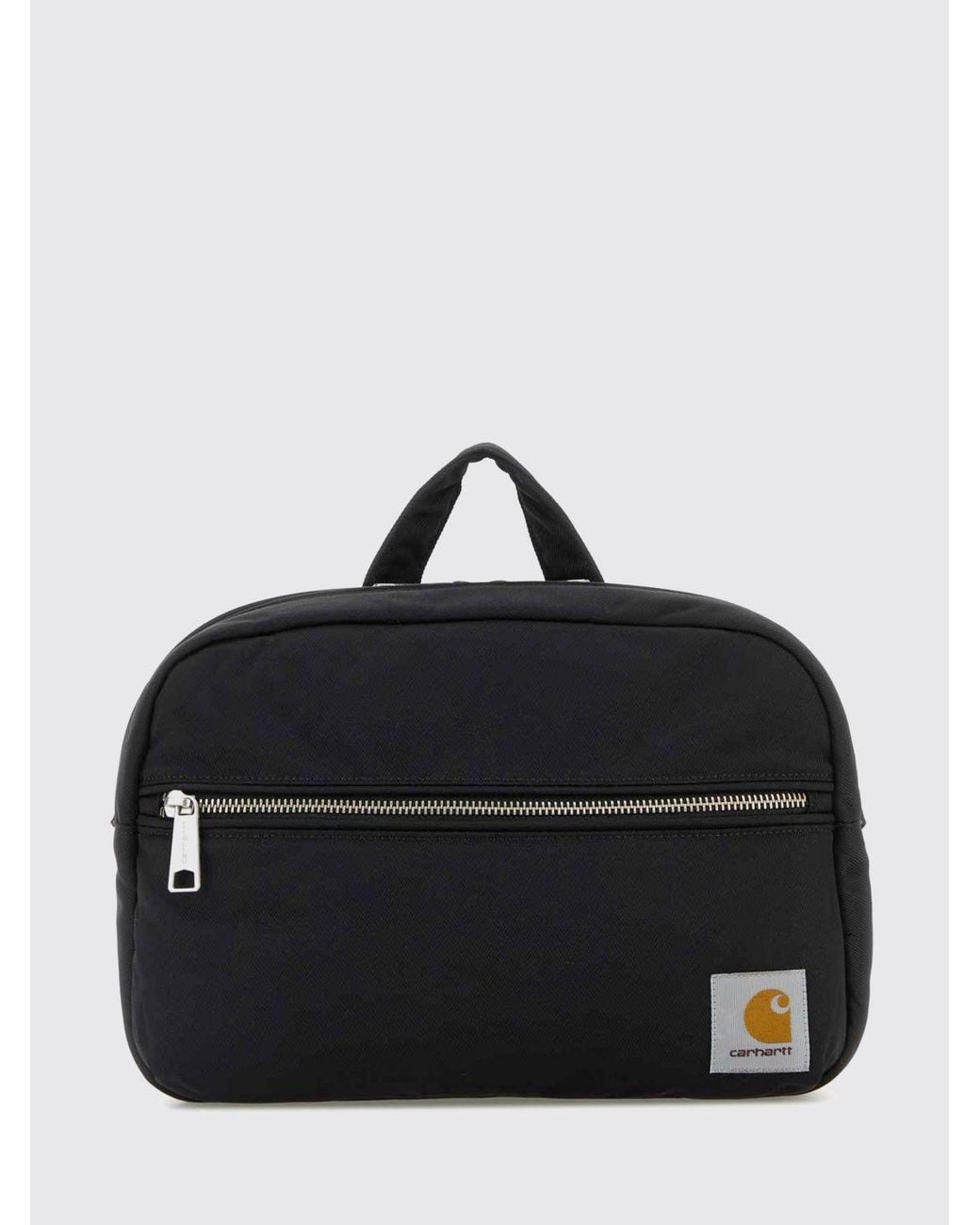 Carhartt Black Leroy Nylon Crossbody Bag With Logo And Zip Closure for men