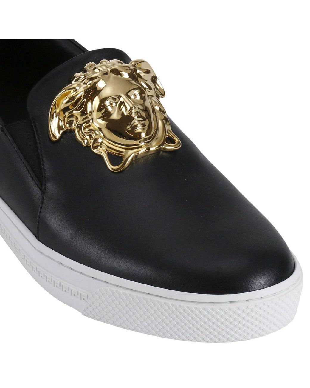Versace Sneakers Shoes Men in Black for Men | Lyst