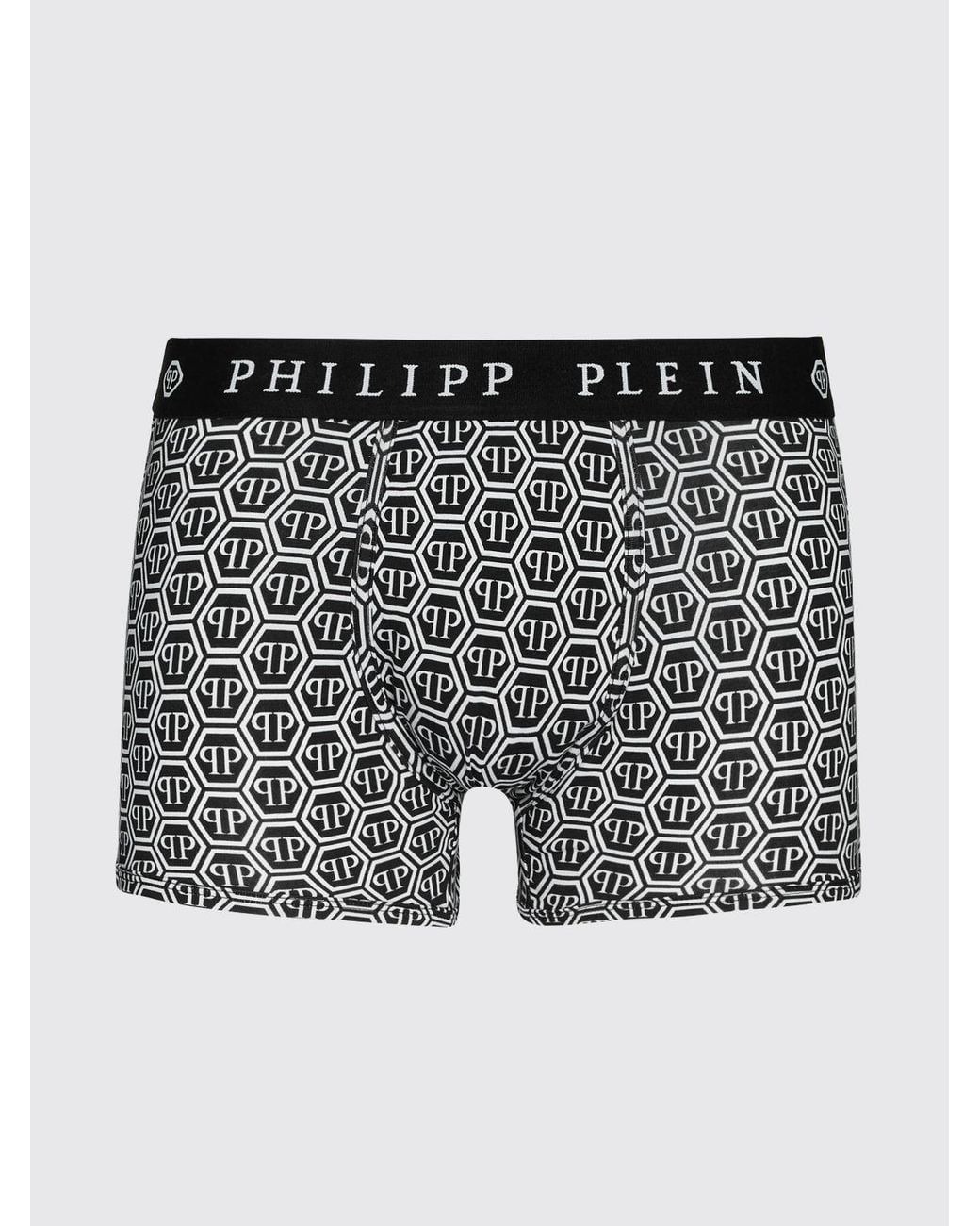 Bóxers De Algodón Elástico Con Logo Philipp Plein de hombre de color Black