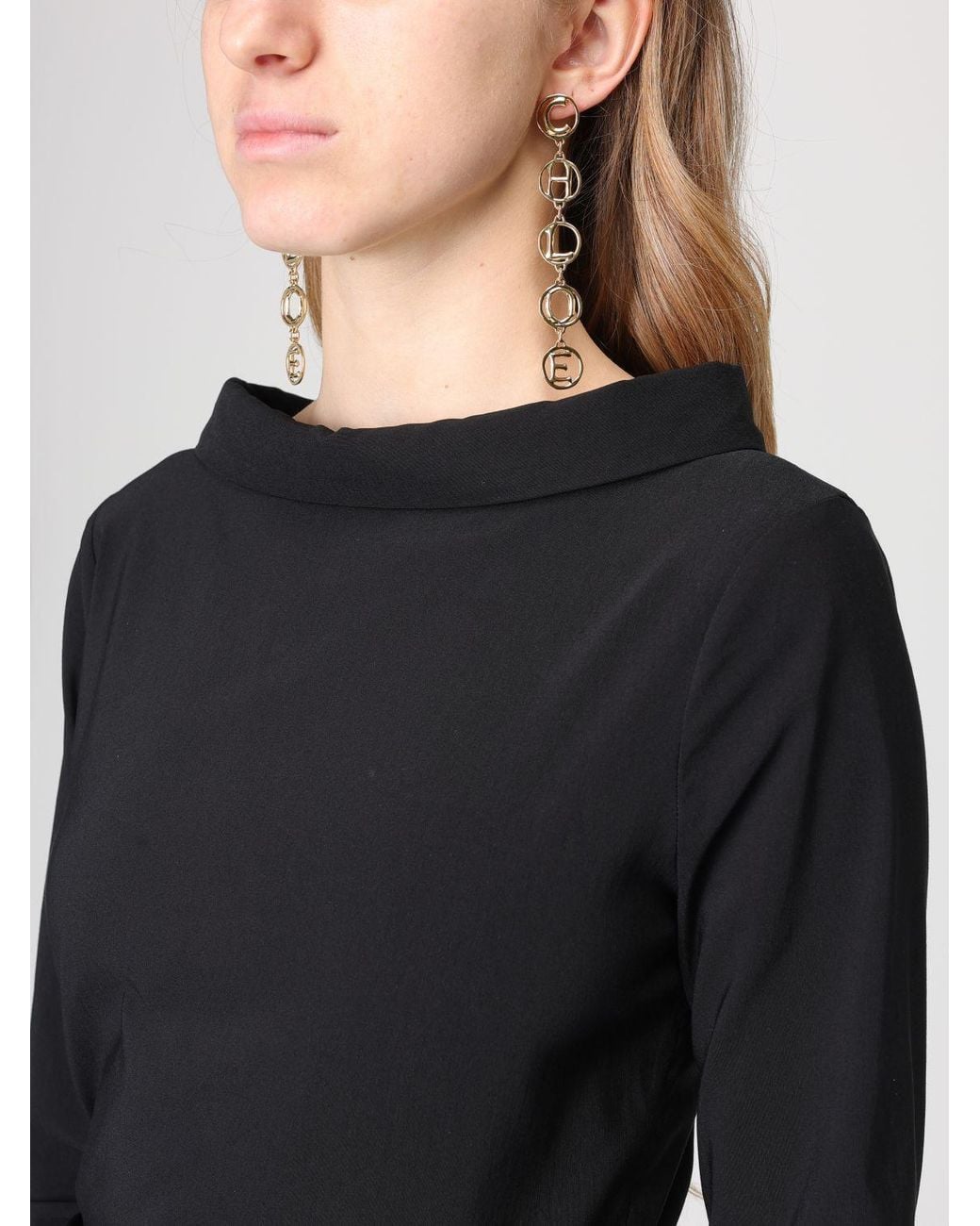 Orecchini Script di Chloé in White