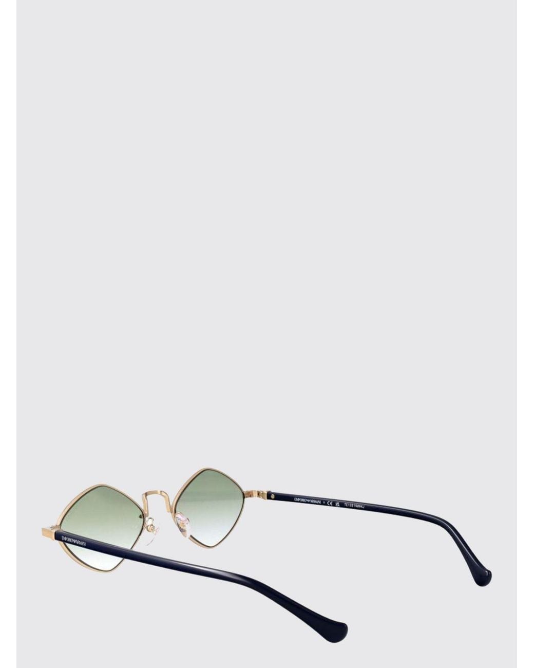 Emporio Armani Metallic Diamond-Shaped Sunglasses for men