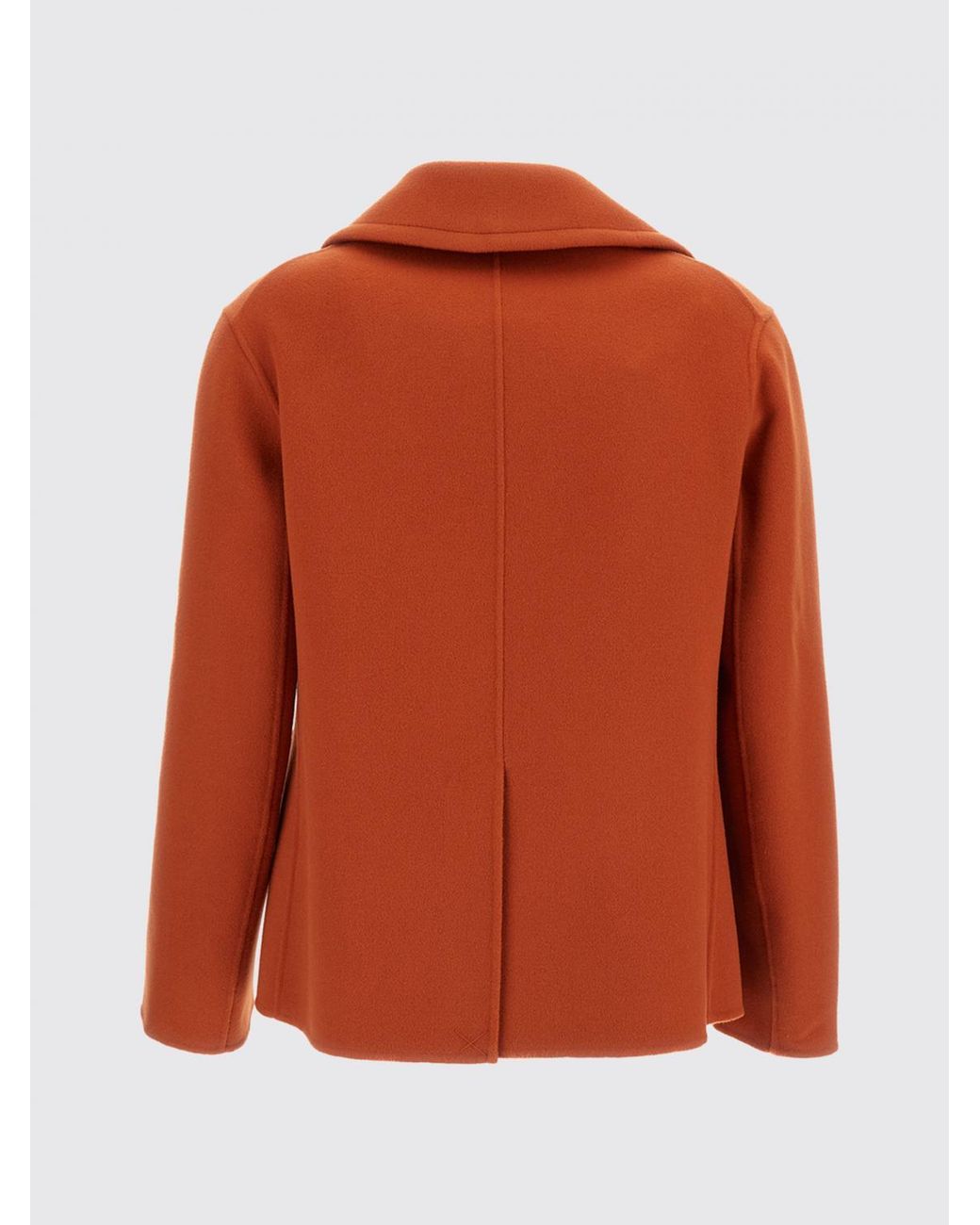 Max Mara Orange Short Single-Breasted Coat