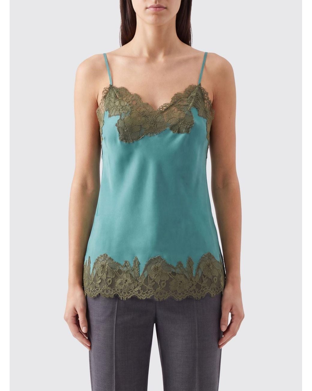 Gold Hawk Green Top