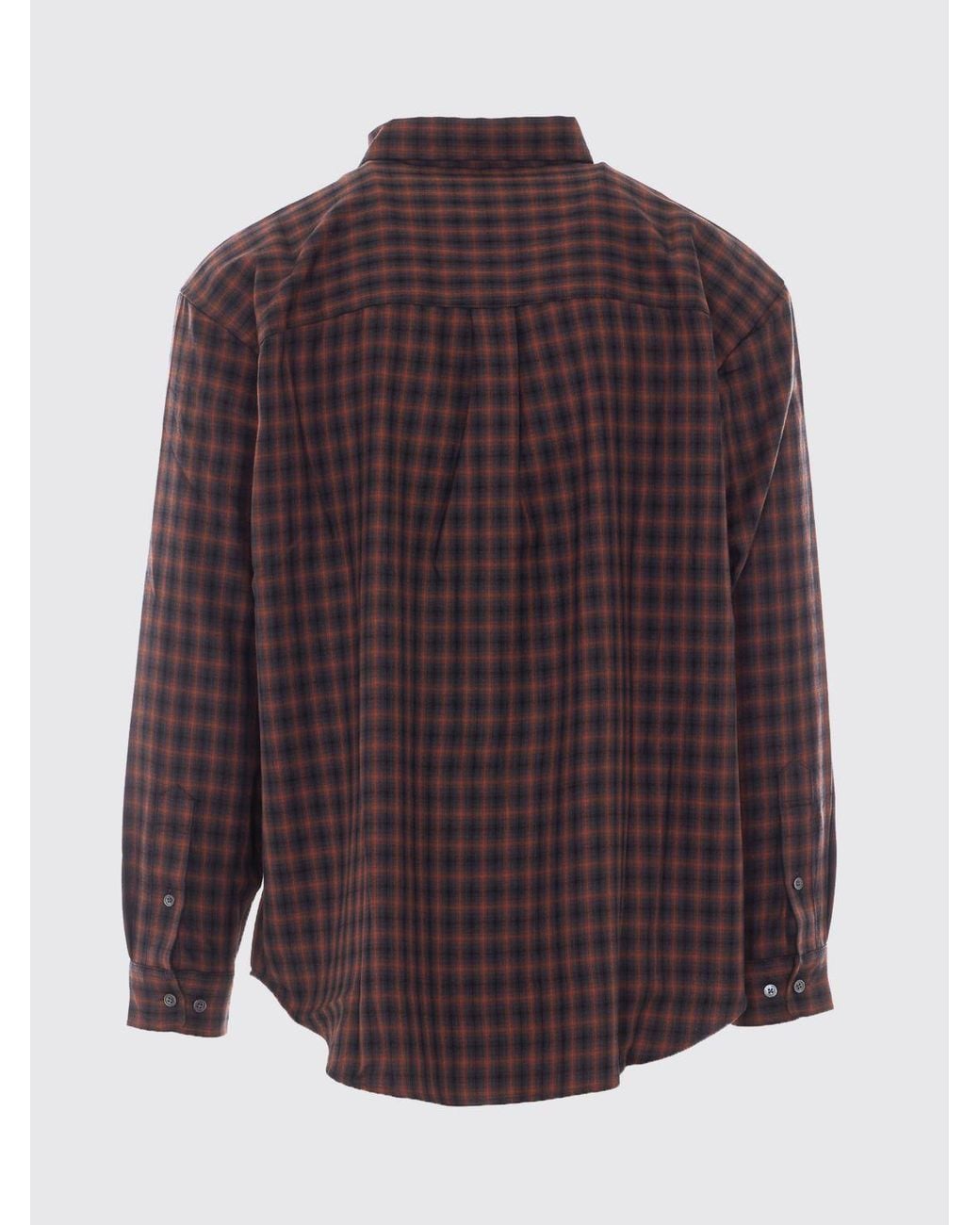 DUNST Purple Relaxed Fit Gingham Check Cotton Shirt With Patch Pocket for men