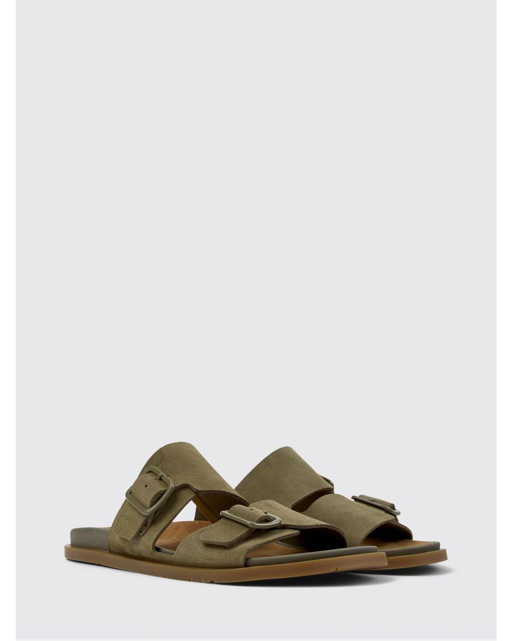 Camper Green Lluc Suede Sandals for men