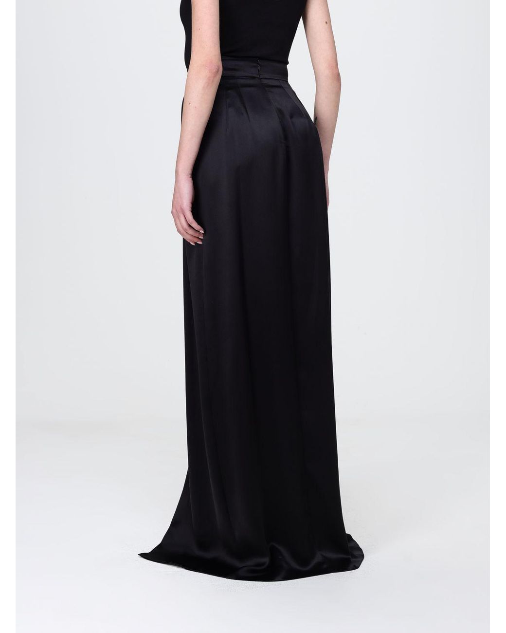 Dolce & Gabbana Black Dolce &Amp Gabbana Silk Skirt