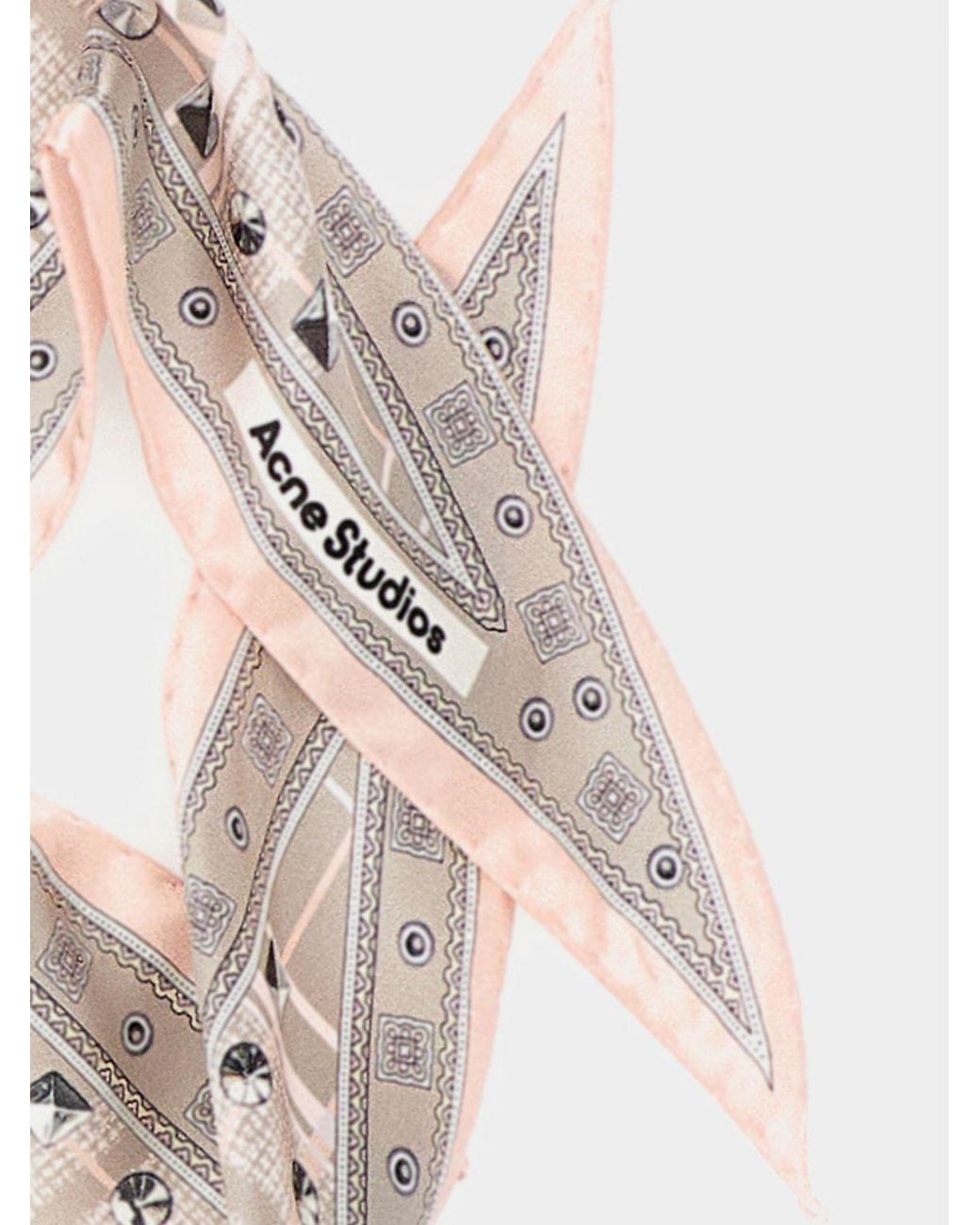 Acne Pink Triangular Bandana