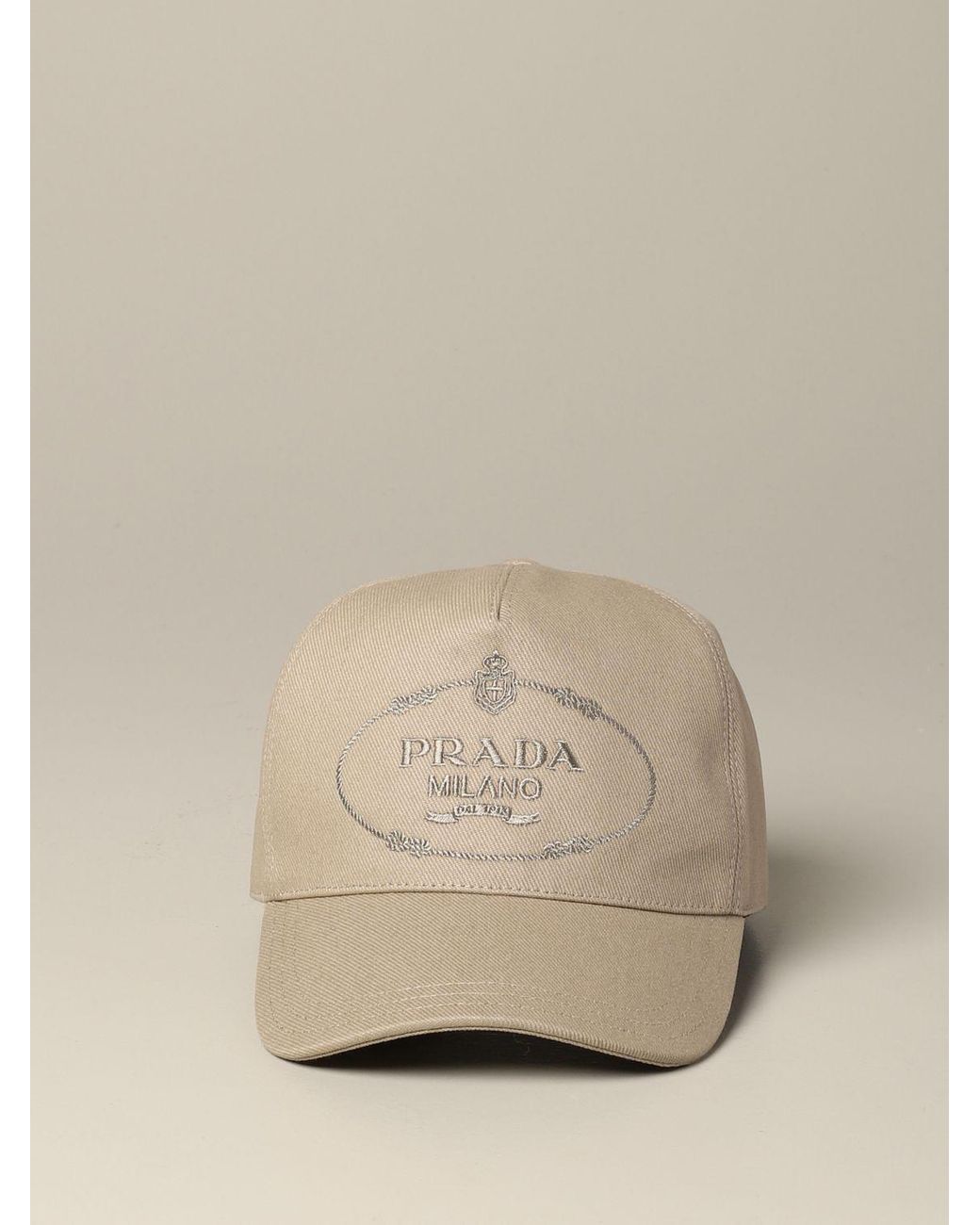 Prada Hat in Natural for Men | Lyst