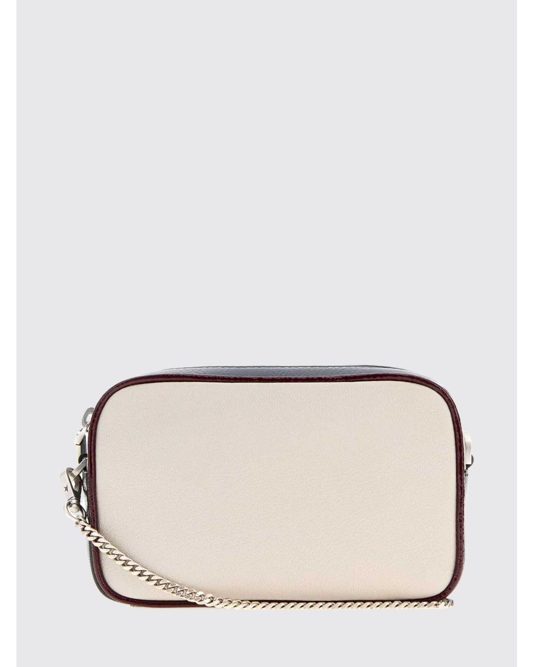 Golden Goose Deluxe Brand Metallic Mini Star Ovine Leather Camera Bag With Removable Strap
