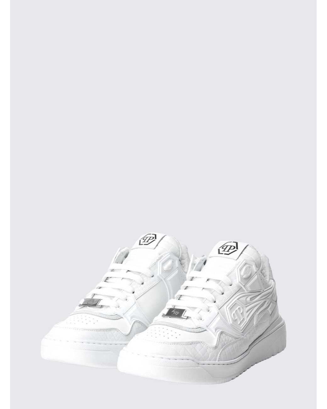 Philipp Plein White Moonwalker Sneakers for men