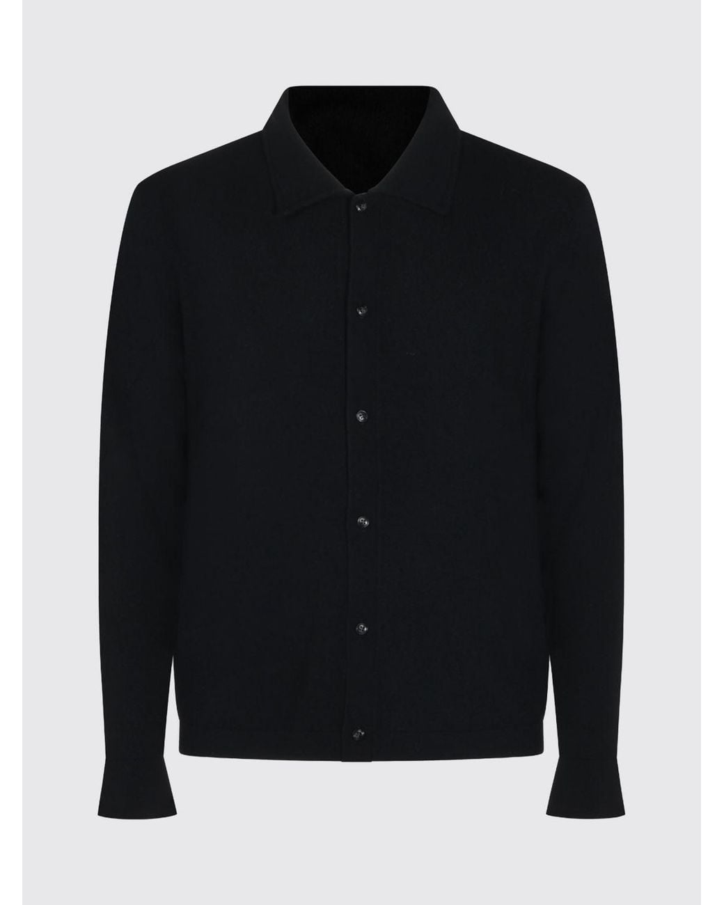 Lisa Yang Blue Long-Sleeved Polo Jumper for men