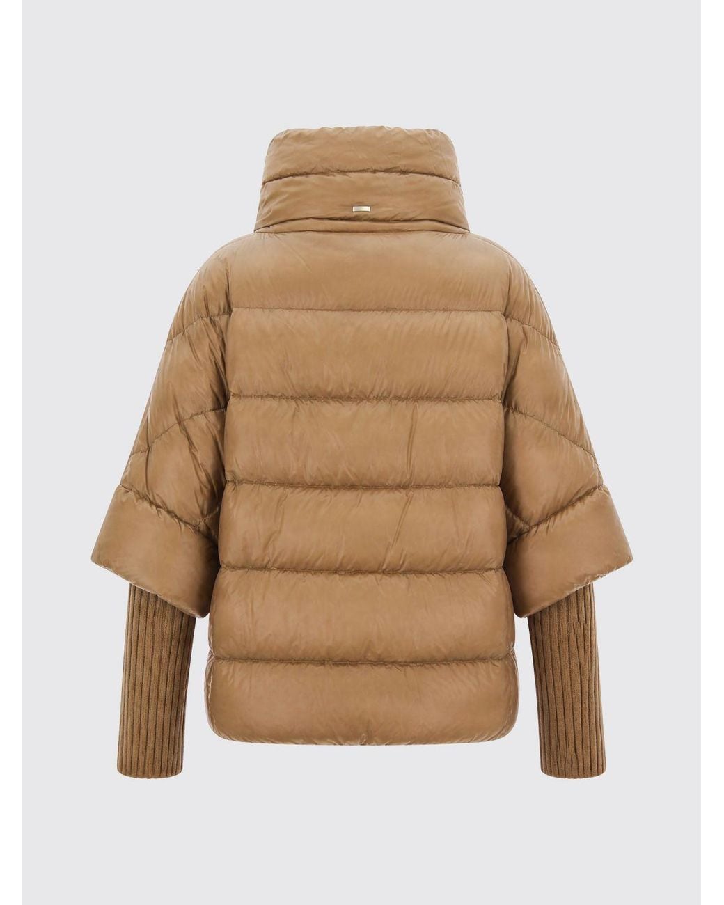 Herno Blue Water-Repellent Nylon Puffer Gilet With Short Sleeves And Funnel Neck