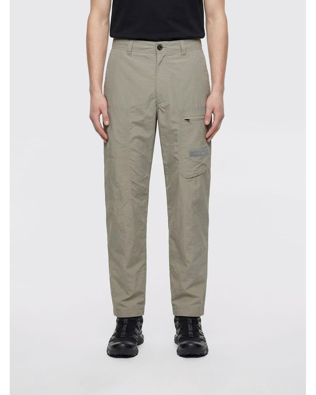 Parajumpers Gray Technical Fabric Cargo Trousers for men