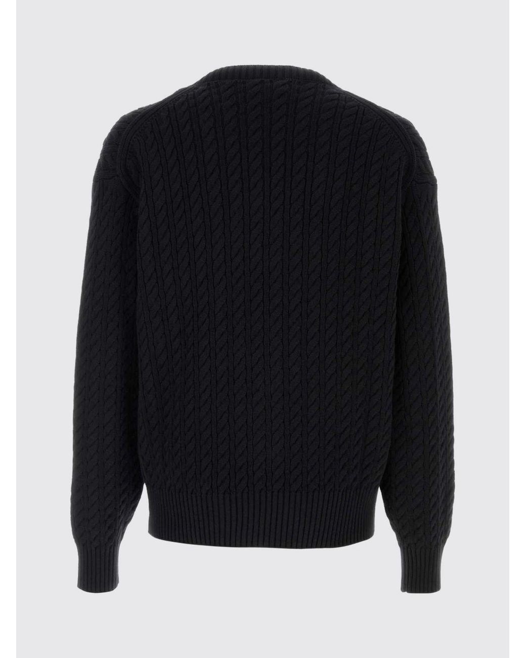 KENZO Blue V-Neck Wool Blend Cardigan With Embroidered Logo for men